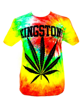 Polera Tie Dye Cannabis