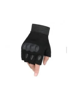 Guante Tácticos Outdoor dedos cortos Negro