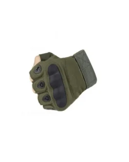 Guante Tácticos Outdoor dedos cortos Verde